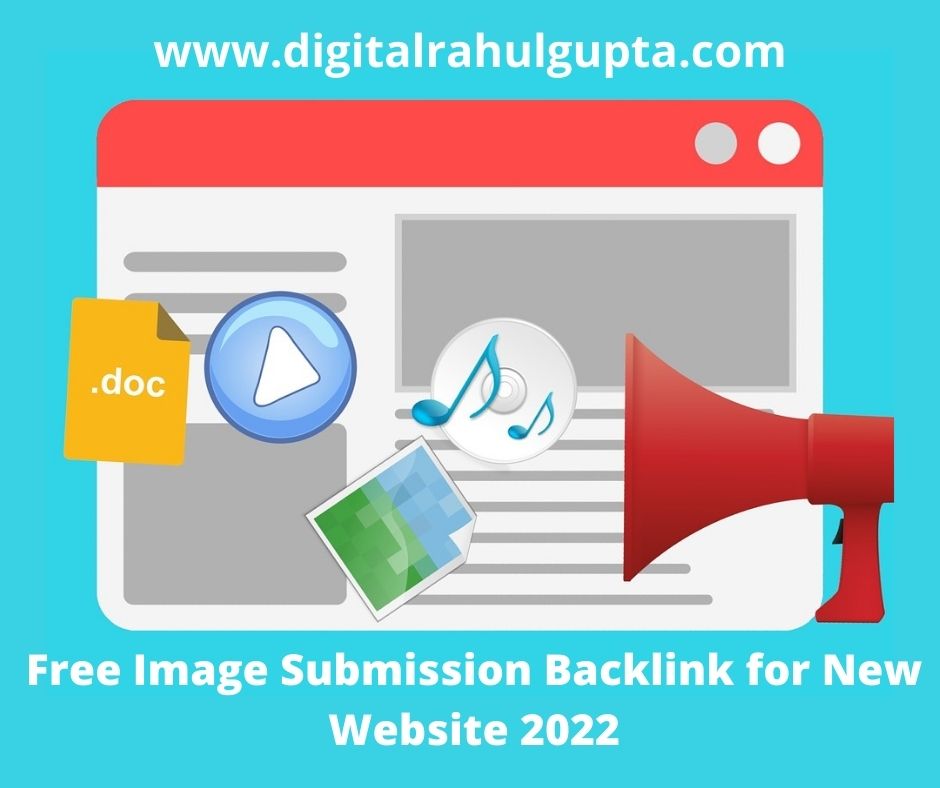Free Image Submission Backlink for new website 2022